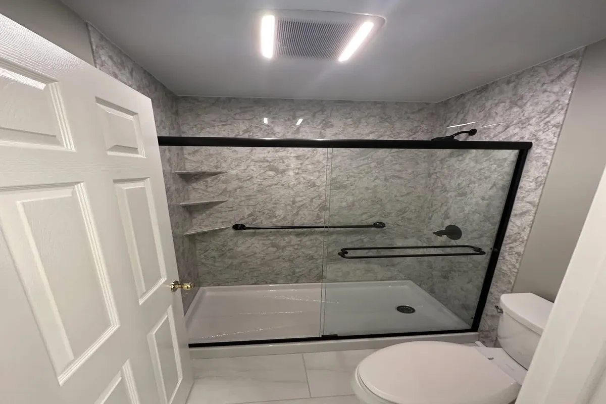 Tub to shower conversion