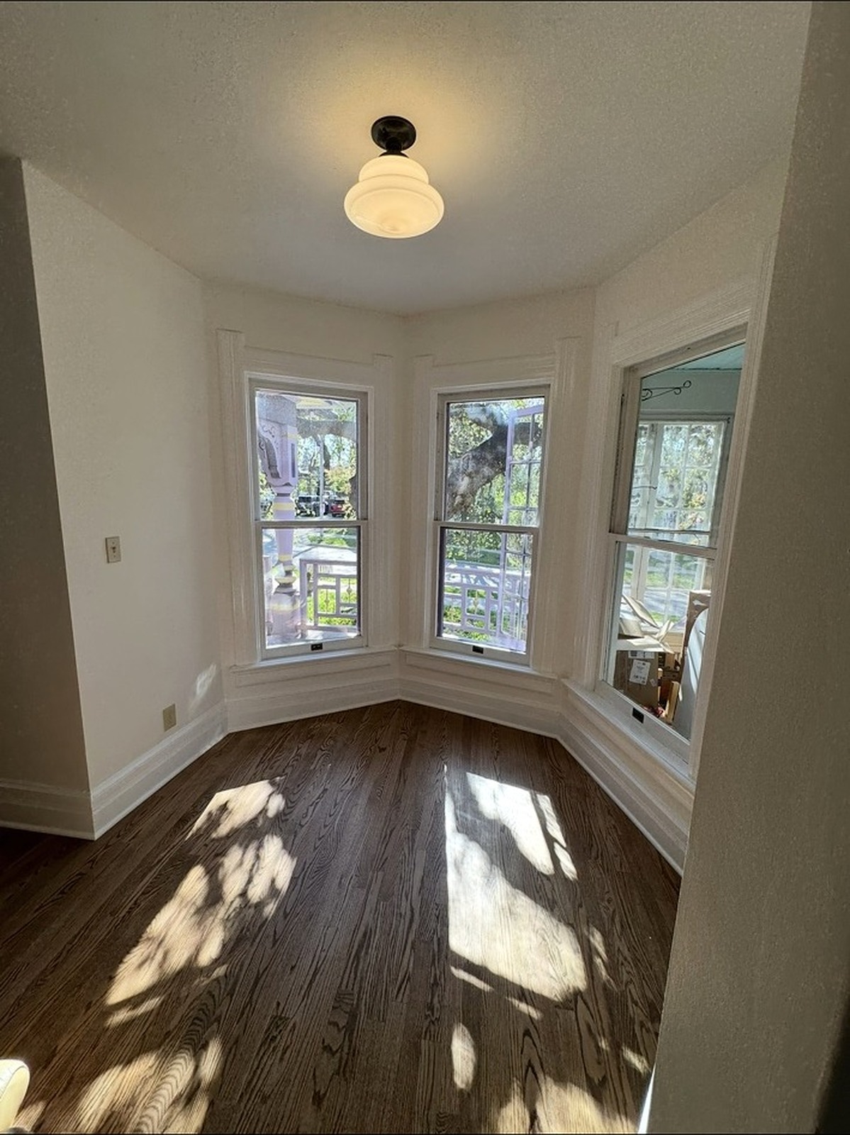 Painted historic wood trim and interior doors